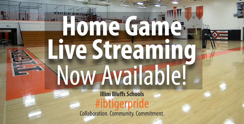 LIve Streaming for Illini Bluffs Home Events