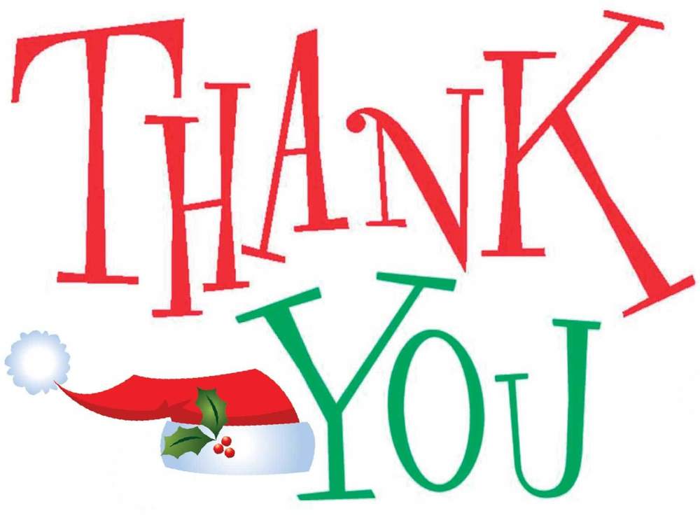 Angel Tree Gift Card Drive - Thank You!